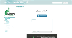 Desktop Screenshot of madnijamiamasjid.com