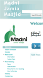 Mobile Screenshot of madnijamiamasjid.com