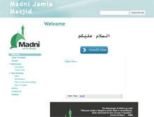 Tablet Screenshot of madnijamiamasjid.com